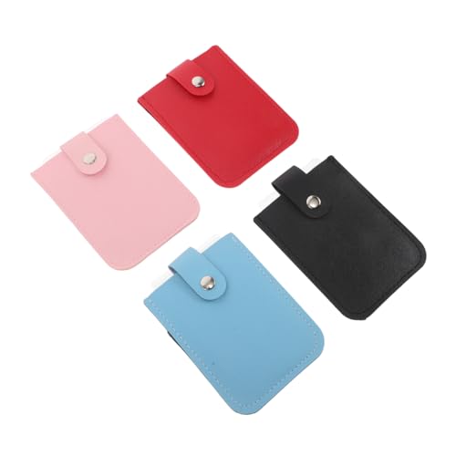 Toddmomy 4stücke Kartenhalter Ausziehbar Aus Kunstleder Organizer Tasche Mit Druckknopf Stapelbar Schmal Kreditkartenetui Multi Kartenhalter von Toddmomy