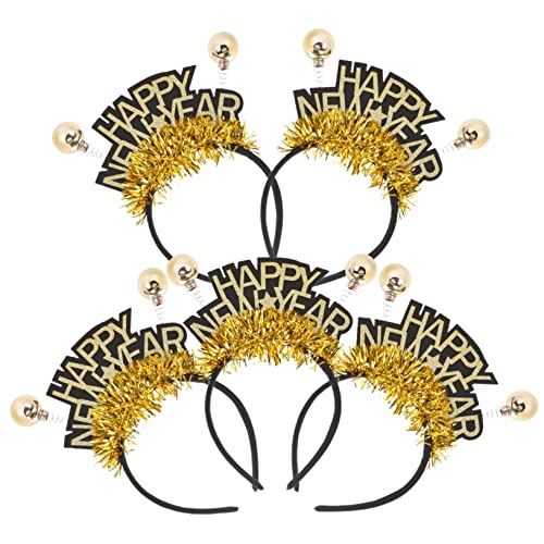 Toddmomy 5st Neues Jahr Stirnband Hallo 2023 Stirnband Glitzerstern-stirnband Neujahr Kopfschmuck Party-stirnband Tiara Des Neuen Jahres 2023 Foto-requisiten Für Haarschmuck Abs Krone Blitz von Toddmomy