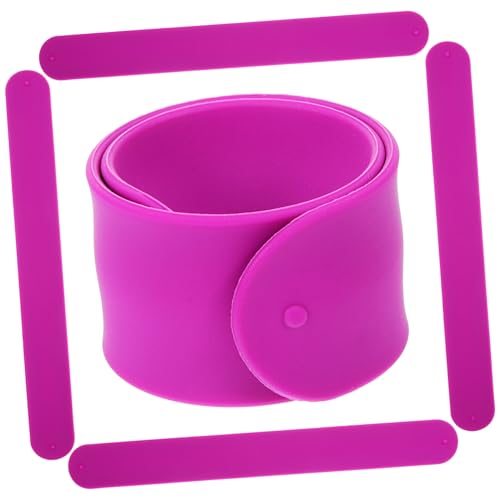 Toddmomy 5 Stück Teiliges Silikon Slap Armband für Bunte Party Mitgebsel für Geburtstagsfeiern Kindertage und Tanzpartys Sicher und Bequem zu Tragen für Jungen und Mädchen von Toddmomy