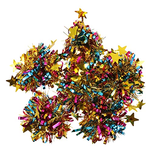 Toddmomy 6 Stück Teiliges Cheerleader Pompoms Glitzernde Handblumen für Tanz Sportwettkämpfe und Partys Wiederverwendbare Kompakte Pompoms für Kindergartenaufführungen und Karneval von Toddmomy