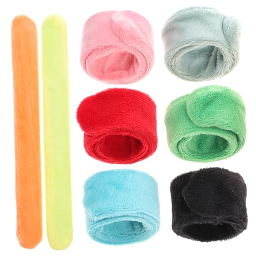 Toddmomy 8 Stück Teiliges Plüsch Schnapparmband Armband Langlebig Bequem Party Mitgebsel Deko Geburtstagsfeier Wristband Geschenkfüllung von Toddmomy