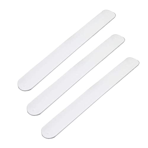 Toddmomy 9 Stück Teiliges Silikon Slap Armband Weiß für Jungen Mädchen Elastische Flexible Schnappbänder Abriebfest Hautfreundlich als Partygeschenk und Kindergeburtstag Mitgebsel von Toddmomy