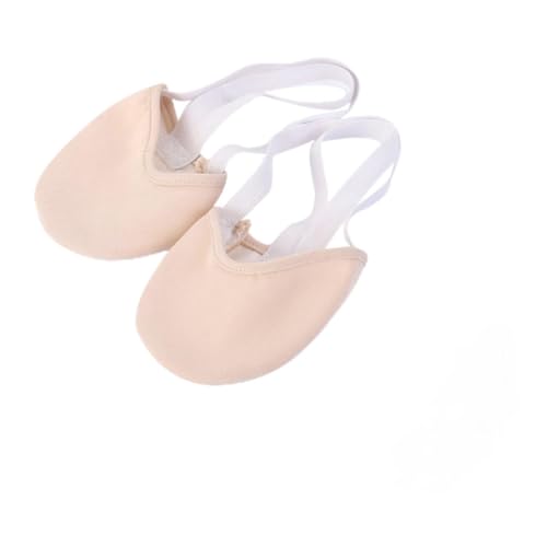 Toddmomy Ballettschuhe Canvas Teilsohle Socke Hautfarbe S Elastisch Handgefaltet Für Rhythmischen Tanz und Tanzmädchen von Toddmomy