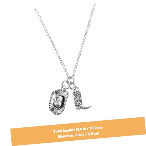 Toddmomy Cowboy-hat-kette Halsketten-anhänger Hängendes Ornament Für Kleidungszubehör Dekorative Accessoires Im Haus Oder Auto von Toddmomy