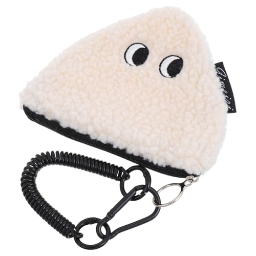 Toddmomy Kleine Plüsch-münzgeldbörse Für Damen Niedliche Cartoon-schlüsselanhänger-Tasche Mit Reißverschluss Flauschiger Mini-münzhalter Zum Aufhängen Für Wechselgeld von Toddmomy