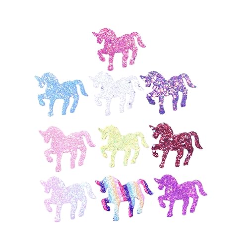 Toddmomy Glitzer Einhorn Haarspangen für Mädchen 10 Stücke Einzigartige Pailletten Haarnadeln Zartes Haarzubehör für Kinder für Feste und Partys von Toddmomy