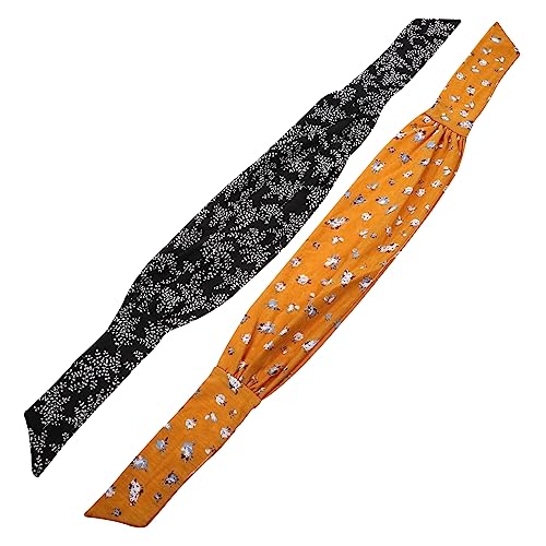 Toddmomy Haarschmuck 2 Stück Yoga-Übungs-Stirnband Kreuz-Stirnband Strechy-Stirnband Bogen-Stirnband Haarband Herren-Schweißbänder Stirnbänder Diadema para Homme Geknotete Stirnbänder von Toddmomy