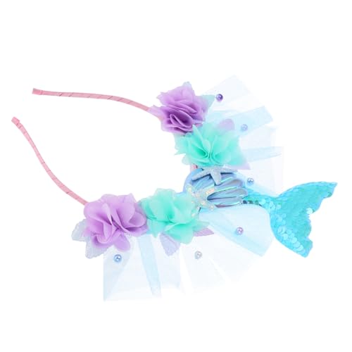 Toddmomy Meerjungfrau Haarreif mit Schimmernden Pailletten Leichter Haarschmuck für Damen und Vielseitiges Party Accessoire für Karneval Strandfest und Meerjungfrauen Mottoparty von Toddmomy