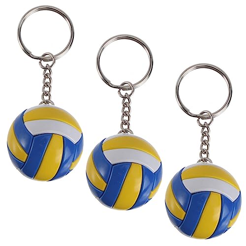 Toddmomy Mini-Volleyball-Schlüsselanhänger 3 Stück Sportball-Schlüsselanhänger Sport- Schlüsselanhänger Für Sport-Themenparty Team-Souvenir Sportler Belohnungen Gefallen von Toddmomy