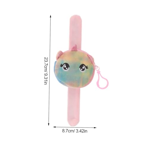 Toddmomy Niedliches Einhorn Klatscharmband mit Plüsch Kindgerechtes Münzgeldbeutel Robustes Mädchen für Jung und Alt Vielseitig als Kuscheltier und Party Accessoire Geeignet von Toddmomy