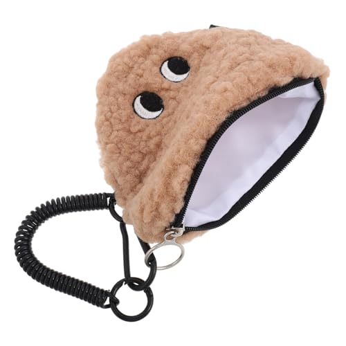Toddmomy Plüsch Cartoon Münzgeldbörse Für Frauen Niedliche Onigiri Schlüsselanhänger Geldbeutel Weiche Mini Aufbewahrungstasche Für Kleingeld Handlich Für Tasche Und Auto von Toddmomy