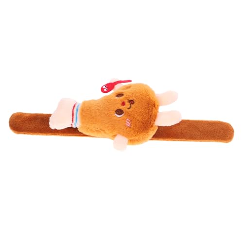 Toddmomy Plüsch Slap Armband Chicken Leg Simulation Schnapparmband Party Wristband Bunte Kindergeburtstag Mitgebsel von Toddmomy