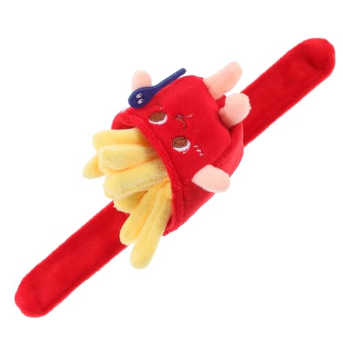 Toddmomy Plüsch Slap Bracelet mit Pommes Frites Weiches Bequemes Party Armband Dekoratives für Geburtstag und Halloween Einfach Anzulegen Langlebig und Sicher von Toddmomy