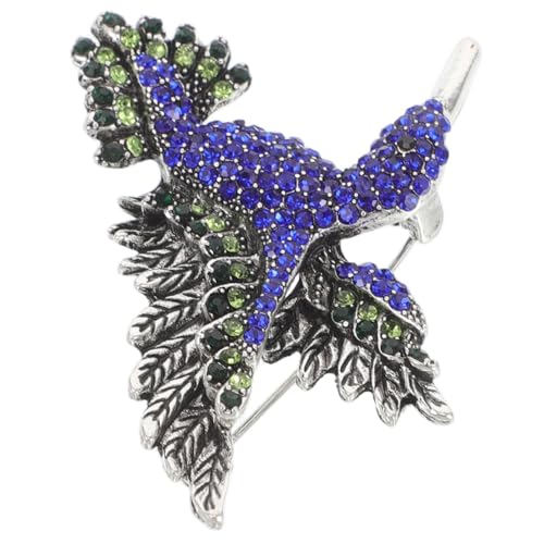 Toddmomy Rhinestone Hummingbird Brosche Tier Schmuck Eleganter Vogel Anstecknadel Modisches Accessoire für Kleidung Hochzeit Geburtstag Party Damen von Toddmomy