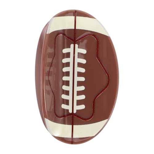 Toddmomy Sportliche Football Haarklammer Langlebigem Leichter Komfortabler Haarschmuck für Frauen Einzigartiger Klammer Design für Sicheren Halt Sportveranstaltungen von Toddmomy