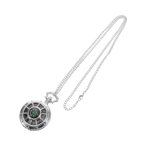 Toddmomy Stylische Taschenuhr Mit Kompassfunktion Vintage Design Tragbare Kette Für Outdoor-Abenteuer Als Für Männer Und Frauen Hochwertiges Elegantes Hohles Design von Toddmomy