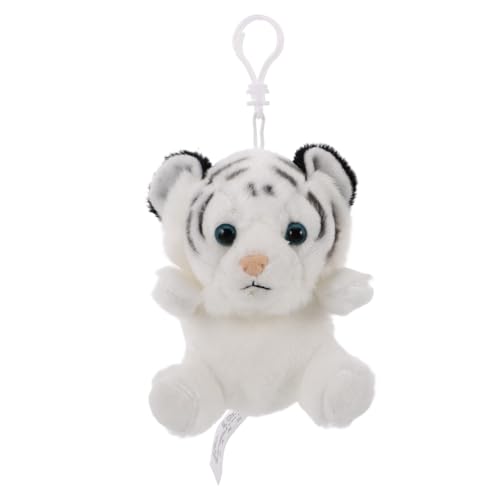 Toddmomy Weiches Plüsch Tiger Schlüsselanhänger Kleiner Geldbeutel Münzbeutel Niedliches Kuscheltier Anhänger Tasche Ornament Geschenk von Toddmomy