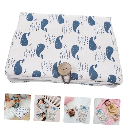 Toddmomy Wiederverwendbare Windelaufbewahrungstasche mit Knopfverschluss wasserdichte Wickeltasche Kompakte Aufbewahrung für Nasse und Trockene Windeln Multifunktional für Unterwegs und von Toddmomy