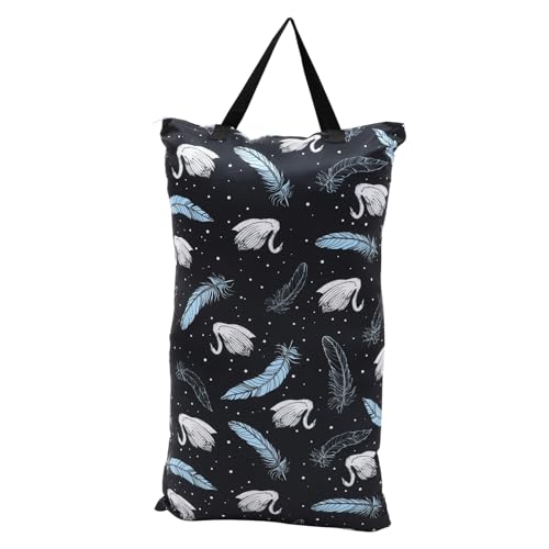 Toddmomy wasserdichte Windeltasche Multifunktionale Wickeltasche für und Trockene Windeln für Kindergarten und Aufbewahrung mit Doppeltem Reißverschluss und Strapazierfähigem Material von Toddmomy