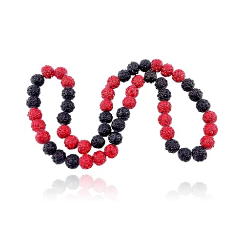 Baseball-Halskette für Damen und Herren, glitzernde Strasssteine, Pollyanna, Philadelphia, Baseball-Perlen-Halskette, Bling-Strass, Hip-Hop-Baseball-Halsketten für Baseball-Liebhaber, 50,8 cm, Harz von Todenb