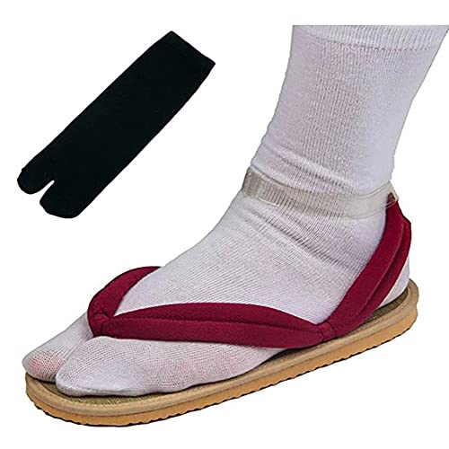 Todoroki Shoto Unisex Cosplay Clog Schuhe Kamado Tanjirou Nezuko Kochou Shinobu Geta Hausschuhe Japanische Flip Flops, Tanjirou (rot), von Todoroki Shoto