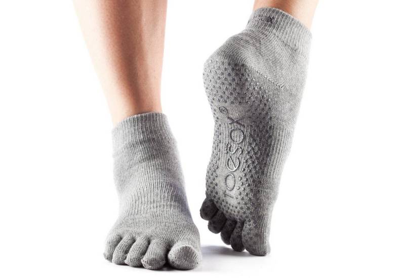 ToeSox Sportsocken Full-Toe Ankle Grey Gr. M von ToeSox