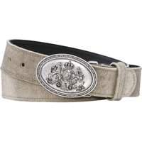 Töpfer Trachten-Ledergürtel in gefüttertem Hirschleder in 85 von Töpfer