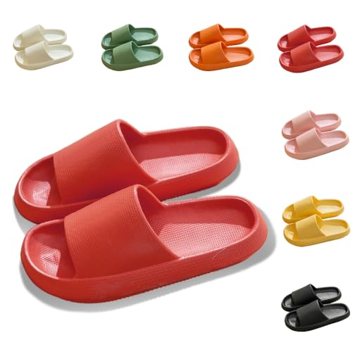 Orthoslipper-das Original für Maxirnalen Komfort, Badeschuhe Herren Damen Cozislides Original Slippers Wolke (Rot, Erwachsene, Damen, 40, Numerisch (von/bis), EU Schuhgrößensystem, 41, Schmal) von Toerjii