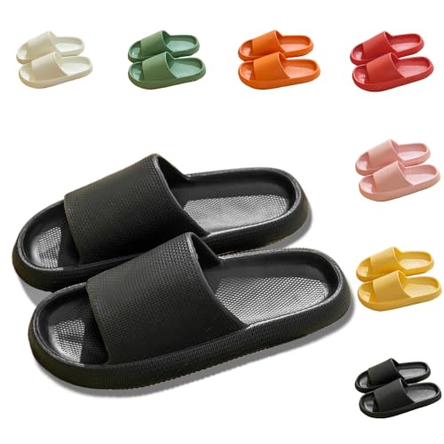 Orthoslipper-das Original für Maxirnalen Komfort, Badeschuhe Herren Damen Cozislides Original Slippers Wolke (Schwarz, Erwachsene, Damen, 40, Numerisch (von/bis), EU Schuhgrößensystem, 41, Schmal) von Toerjii