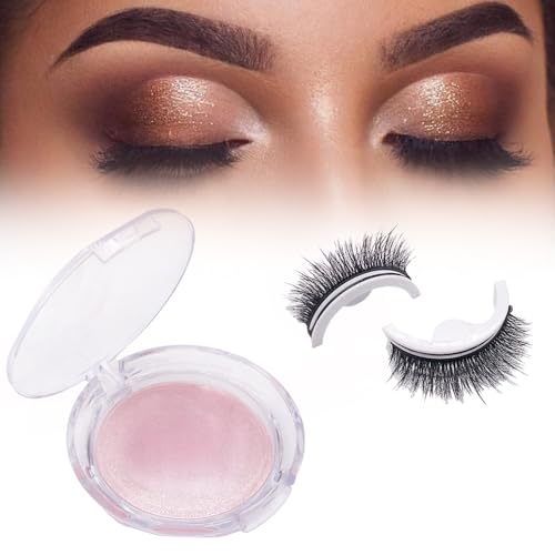 Wiederverwendbare Selbstklebende Wimpern,Magnetische Wimpern Natürlicher Look,Künstliche Wimpern Extensions Magnetisch,die Weder Kleber Noch Eyeliner Benötigen (3DF009 Dick) von Toerjii