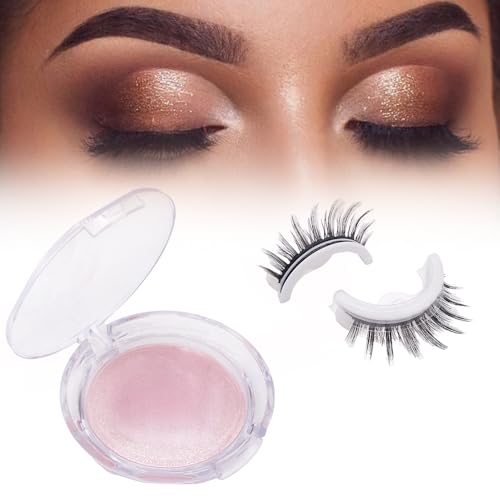 Wiederverwendbare Selbstklebende Wimpern,Magnetische Wimpern Natürlicher Look,Künstliche Wimpern Extensions Magnetisch,die Weder Kleber Noch Eyeliner Benötigen (3DF036 Schlank) von Toerjii