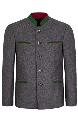 Tofana by Lodenfrey Herren Trachten-Janker schmal geschnitten grau grün, 75-Mittelgrau GRÜN, 94 von Tofana by Lodenfrey