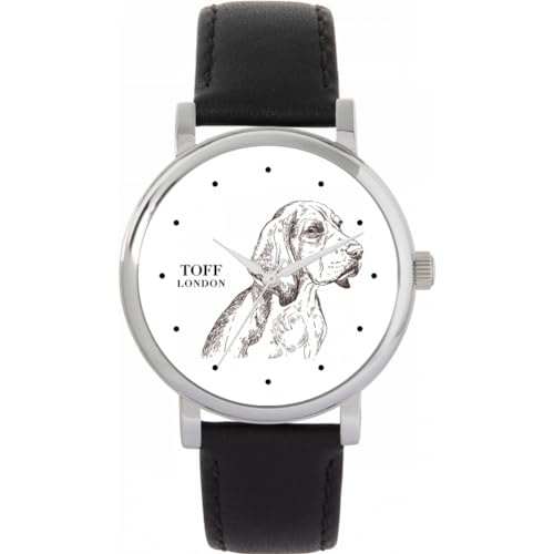 Toff London Beagle-Hundeskizzen-Uhr von Toff London