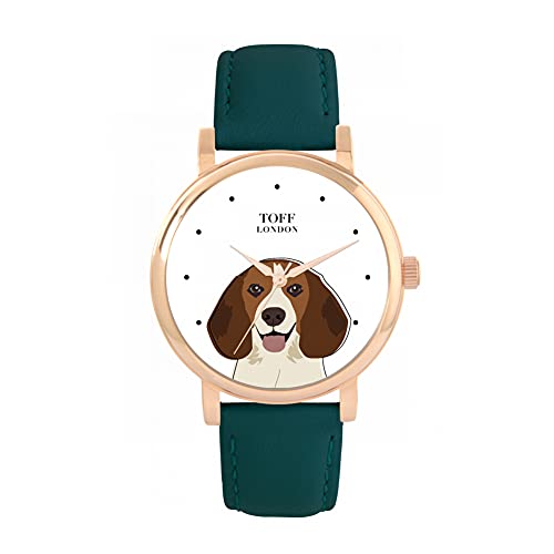 Toff London Beagle-Kopf-Hundeuhr von Toff London