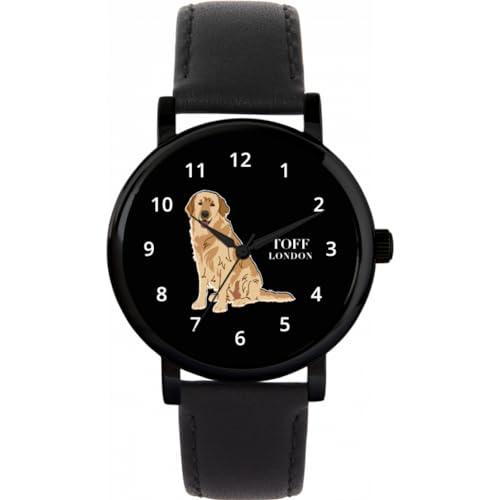 Toff London Beige Golden Retriever-Hundeuhr von Toff London