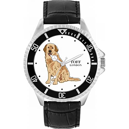 Toff London Beige Golden Retriever-Uhr von Toff London