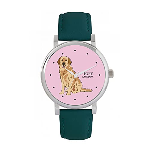 Toff London Beige Golden Retriever-Uhr von Toff London