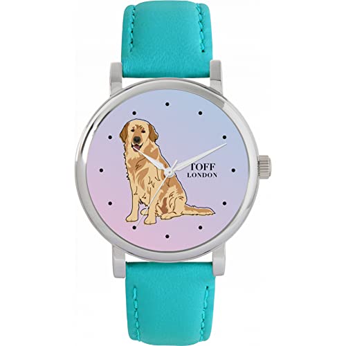 Toff London Beige Golden Retriever-Uhr von Toff London