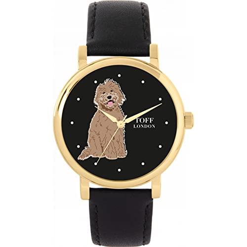 Toff London Beige Labradoodle-Hundeuhr von Toff London