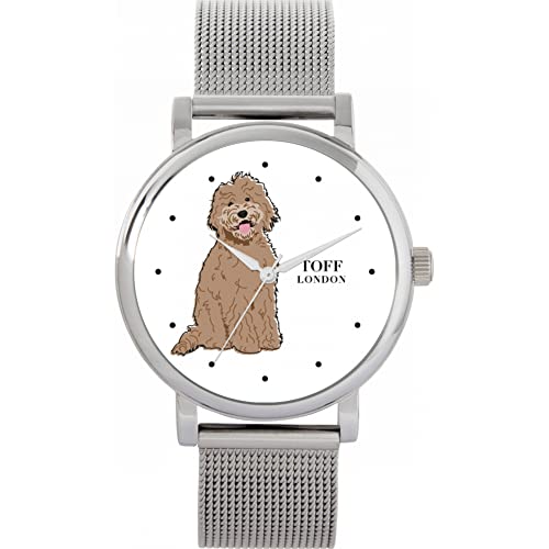 Toff London Beige Labradoodle-Hundeuhr von Toff London