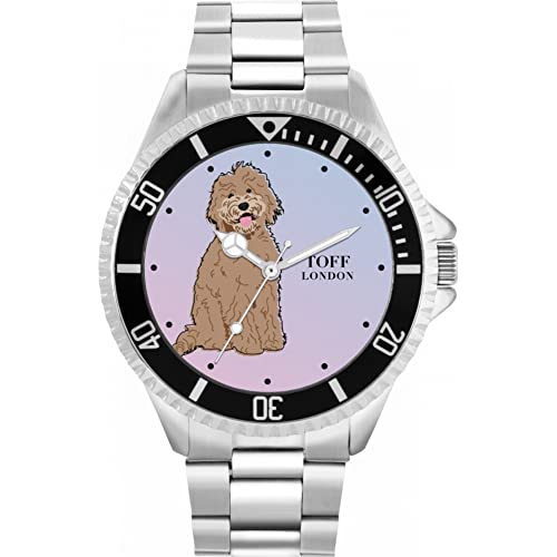 Toff London Beige Labradoodle-Hundeuhr von Toff London