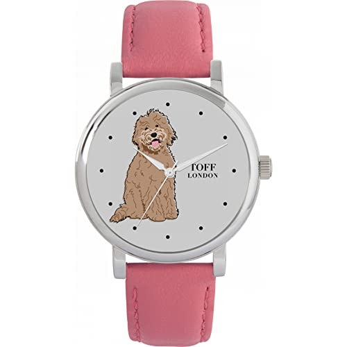 Toff London Beige Labradoodle-Hundeuhr von Toff London