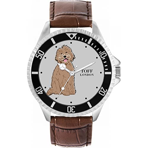 Toff London Beige Labradoodle-Hundeuhr von Toff London