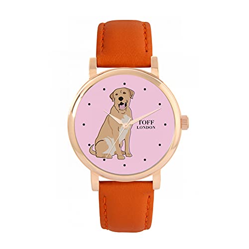 Toff London Beige Labrador Retriever-Hundeuhr von Toff London