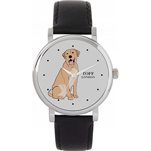 Toff London Beige Labrador Retriever-Hundeuhr von Toff London