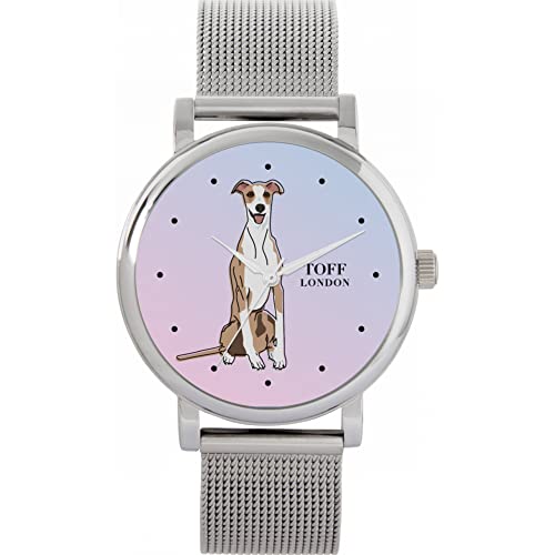 Toff London Beige Whippet-Hundeuhr von Toff London