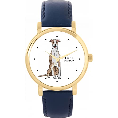 Toff London Beige Whippet-Hundeuhr von Toff London