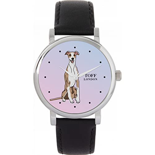 Toff London Beige Whippet-Hundeuhr von Toff London