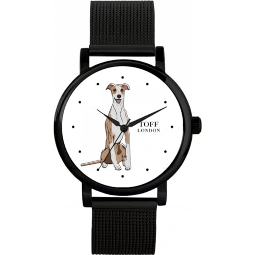 Toff London Beige Whippet-Hundeuhr von Toff London