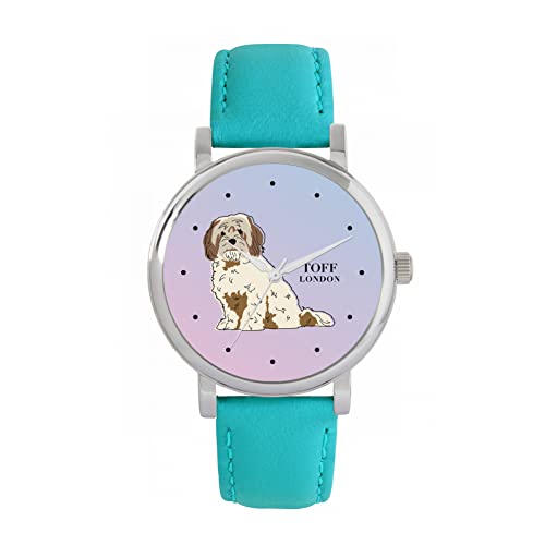 Toff London Beige-braune Cavachon-Uhr von Toff London